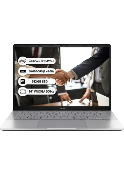 Asus Vivobook S14 S3407VA-LY015 i5-13420H 16 GB 512 GB SSD UHD Graphics 14" WUXGA Notebook ürün görseli 1