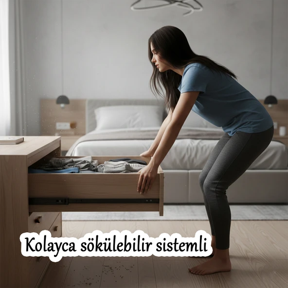 (1 Çift ) Frenli Teleskopik Çekmece Rayı Bilyalı Dolap Çekmecesi Ray Metal En 4.3 cm Uzunluk 50 cm - Resim 4