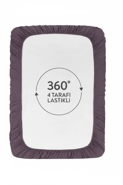 %100 Pamuklu Penye Lastikli Çarşaf | Tek/Çift Kişilik | Fitted Jersey | 30 cm Köşe Yüksekliği - Resim 5