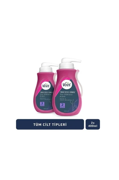 Veet 400 ml Hassas Tüy Dökücü Krem 2’li Paket ürün görseli