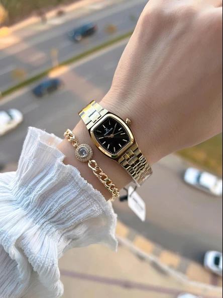 Daniel Klein Vintage Seri Küçük Kasa 2 Yıl Garantili 3 Atm Kadın Kol Saati+Bileklik BFF.14117.8 - Resim 2