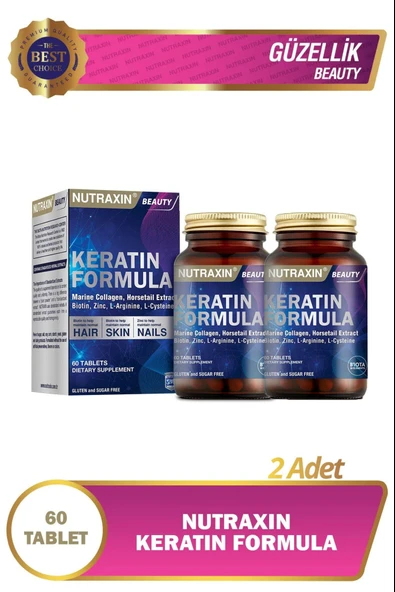 Nutraxin Keratin Formula 60 Tablet 2 Adet ürün görseli