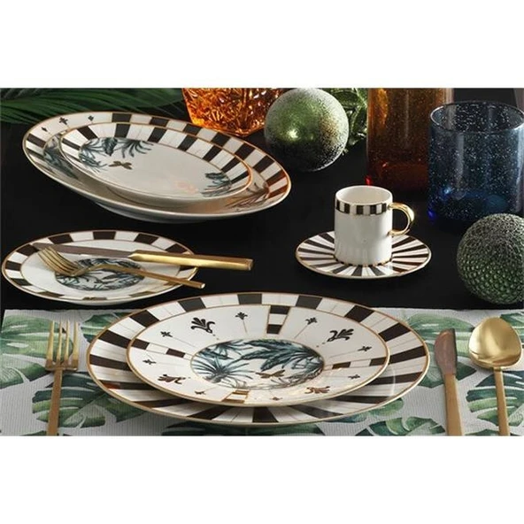 Porland Palms 27 Parça Yemek Takımı - Resim 3