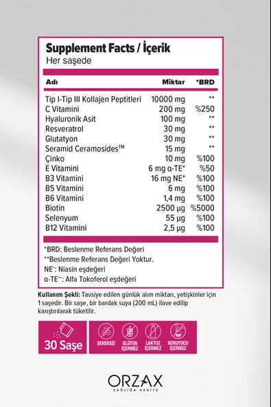 Day2Day The Collagen Beauty Intense Çilek Aromalı 30 Saşe - Resim 2