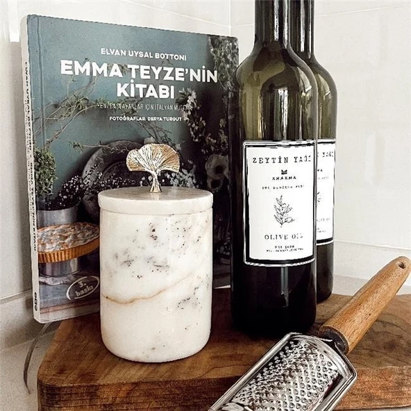 Akayev Mermer Beyaz Ginkgo Baharatlık - Resim 2