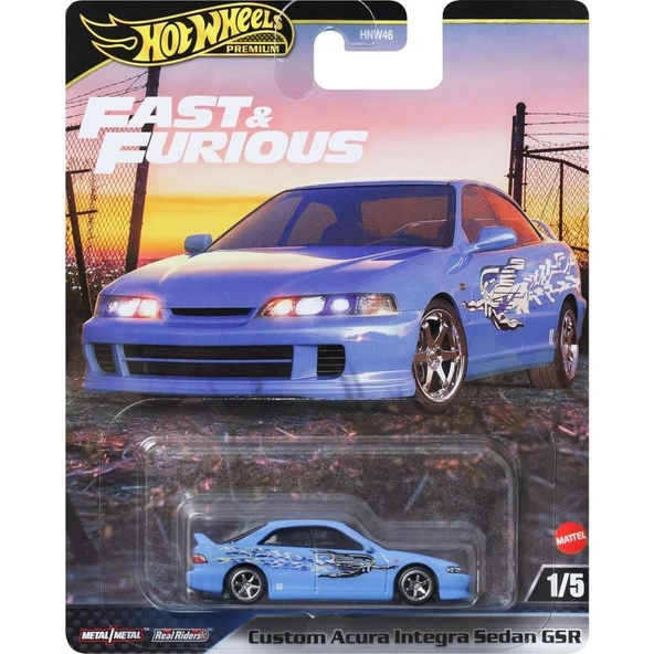 Hot Wheels Premium Fast & Furious Custom Acura Integra Sedan Gsr HNW46 JDJ13 ürün görseli 1