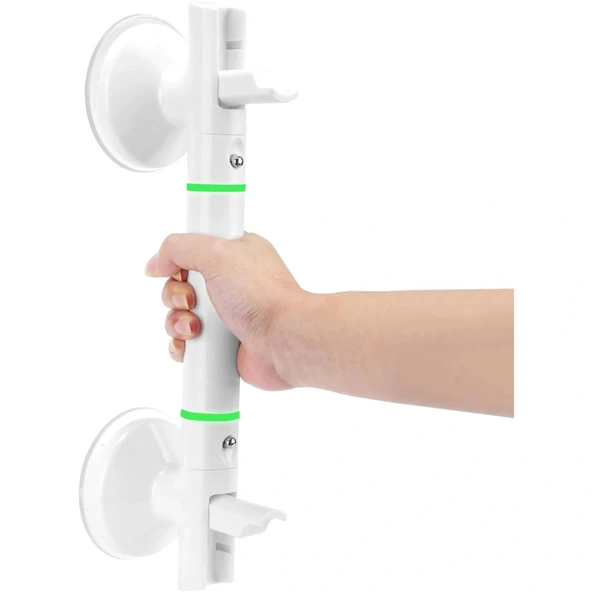 ShopyTech Vantuzlu Banyo Tutunma Barı Kaymaz Duş Tutma Kolu Emniyet El Rayı Yaşlı  Çocuk  Hamile  Engelliler İçin Hareke - Resim 11