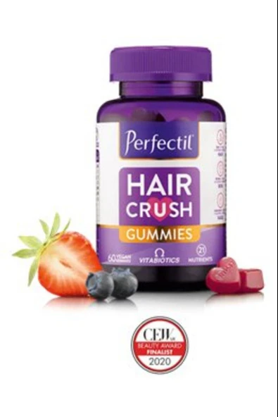 Perfectil Hair Crush 60 Gummies - Resim 3