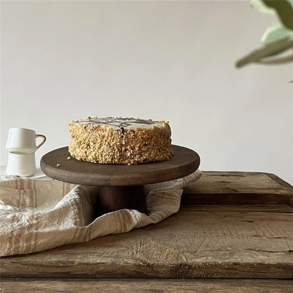 Akayev Ahşap 28 Cm Ayaklı Sunumluk ürün görseli