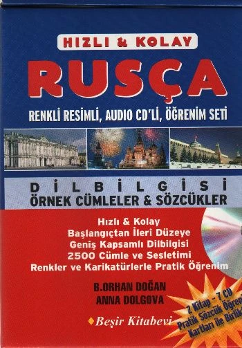 Hızlı-Kolay Rusça Öğrenim Seti (2 Kitap+3 CD Pratik Öğrenim Kartları ile Birlikte) ürün görseli 1