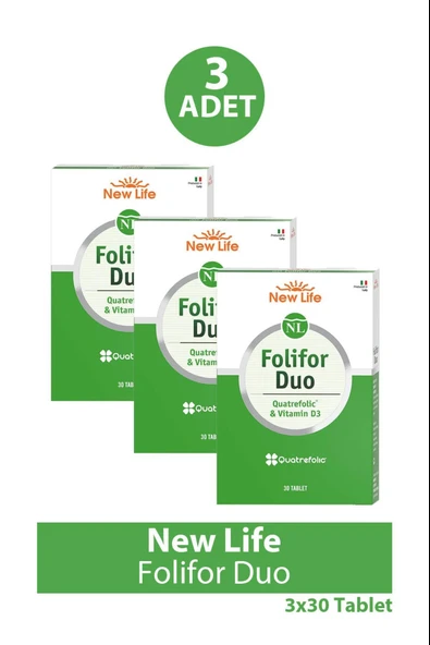 New Life Folifor Duo 30 Tablet 3 Adet ürün görseli