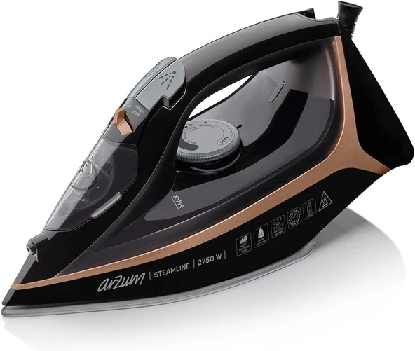 Arzum AR6025 Steamline Buharlı Ütü - Siyah ürün görseli 1