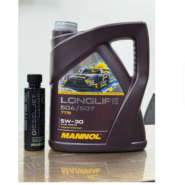 2025 5W30 Longlife 504/507 5LT Motor Yağı ve Etkili Dizel Katkı Enjektör Temizleyici ürün görseli 1