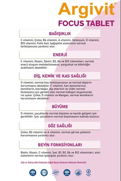 Argivit Focus 30 Tablet 2 Adet - Resim 5