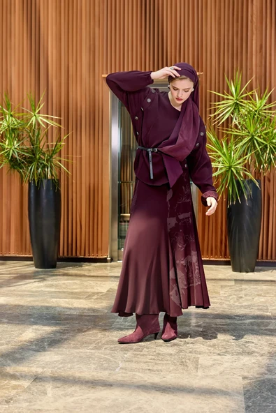 Misswhence Etek Takım: bordo 38032 - Resim 7