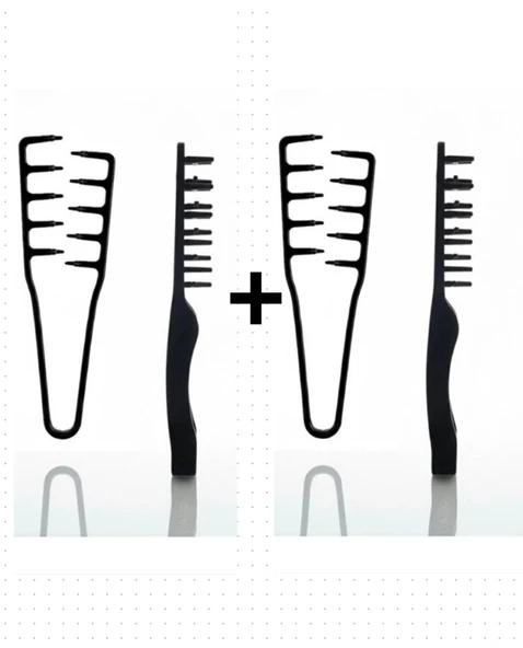 Fontenay Profesyonel Mucizevi French Crop Düz Saç Şekillendirme Tarağı 2'Li Set ürün görseli