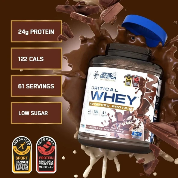 Applied Nutrition Critical Whey Protein 2kg Çikolata Aromalı - Resim 2