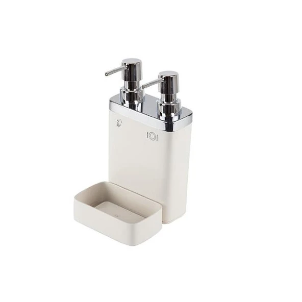 Primanova Viva Mutfak Sıvı Sabunluk Süngerli Bej ürün görseli