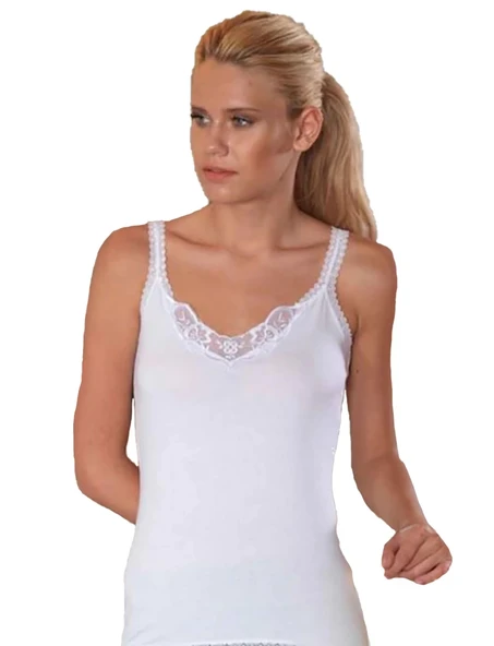 Şahinler MB443 Kadın Güpürlü V Atlet ürün görseli 1