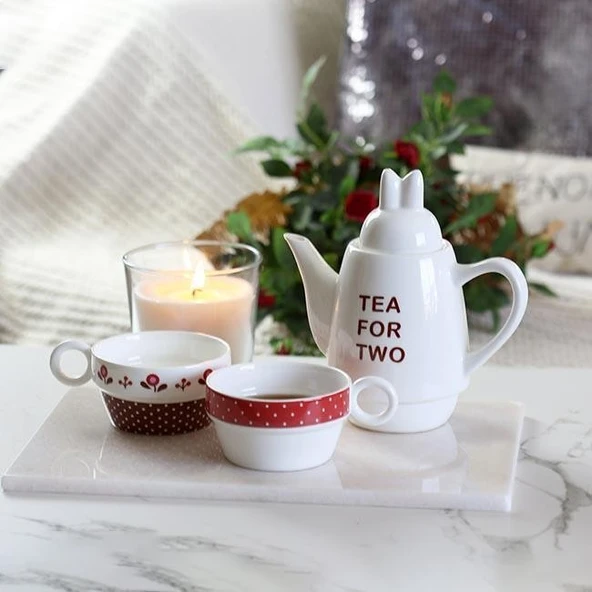 Akayev Mermer Beyaz 30x20 cm Sunum Tabağı - Resim 2