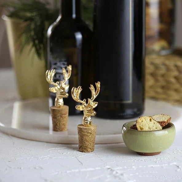 Akayev Altın Geyik 2'li Mantar Tıpa - Resim 3