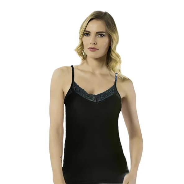 HMD B2495 Kadın Likralı Dantelli Atlet ürün görseli 1