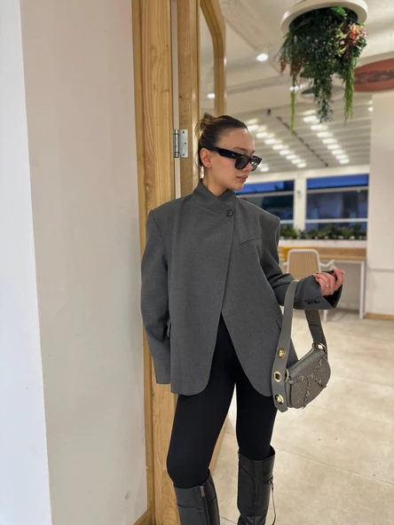 Kadın Blazer Ceket Antrasit ürün görseli 1