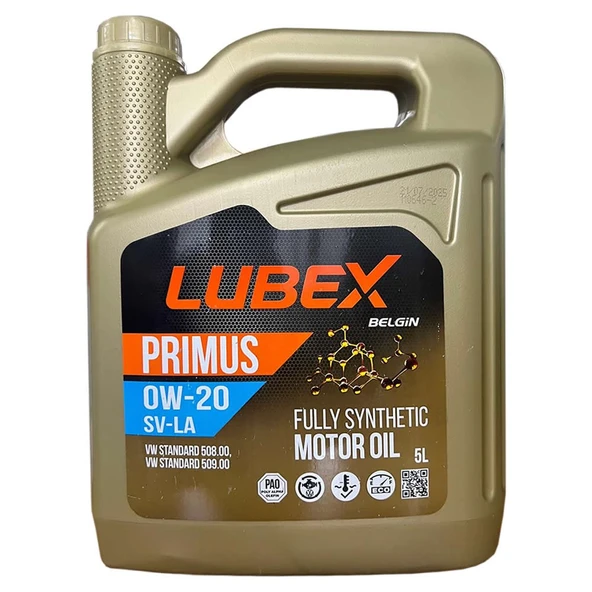 Lubex Primus SV-LA 0W20 5 Lt VW 508 00 509 00 Onaylı ürün görseli 1