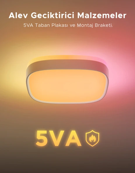 Govee RGBWW + RGBIC Kare Akıllı Tavan Armatürü 12 İnç H80A4C01 - Resim 10