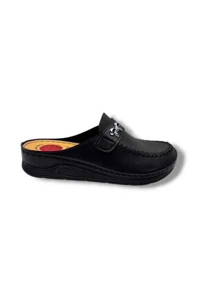 Serra 1503-26 Deri Anatomik Taban Kadın Terlik - Resim 2