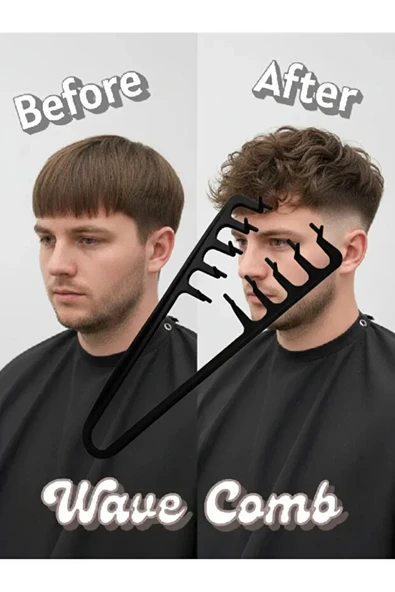 Fontenay Profesyonel Mucizevi French Crop Düz Saç Şekillendirme Tarağı 2'Li Set - Resim 4