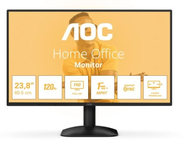 AOC 24″ 24B31H 120Hz 1ms AdaptiveSync IPS FHD Monitör(Ölü Pixel) ürün görseli 1