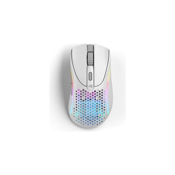 Glorious Model D2 26000 DPI 66 g Kablosuz RGB Ergonomik Gaming Mouse – Mat Beyaz (GLO-MS-DWV2-MW) ürün görseli 1
