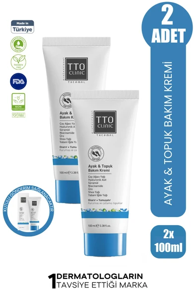 TTO Clinic Ayak & Topuk Bakım Kremi 100 ml 2 Adet ürün görseli 1