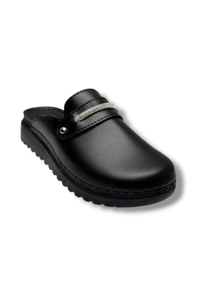 Perla 3103-26 Deri Ultra Soft Anatomik Sabo Kadın Terlik ürün görseli 1