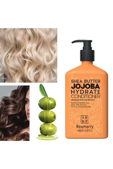 Beamarry Shea Butter Jojoba Hydrate Conditioner 380 ml - Resim 4