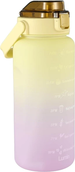 Lumin Water Bottle 2 Litre Su Matarası Bpa Free Su Şişesi Suluk - Resim 3
