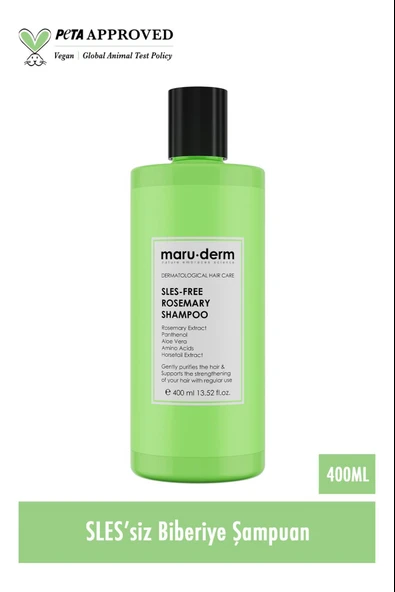Maruderm Biberiye Tüm Saç Tipleri Şampuan 400 ml - Resim 2
