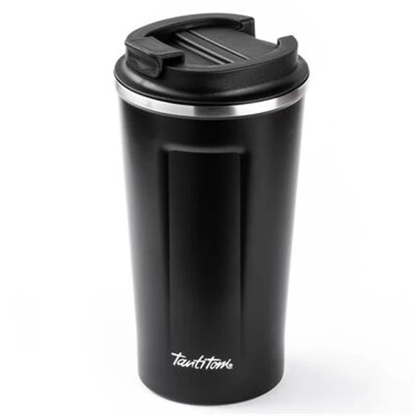 Tantitoni 001-01-Siyah Coffee Yazılı Paslanmaz Çelik Termos Bardak 500ml ürün görseli