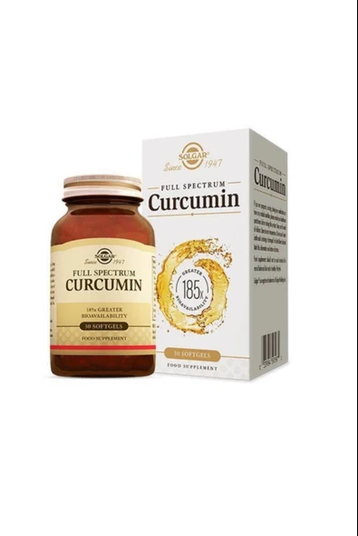 Solgar Full Spectrum Curcumin 185x 30 Kapsül ürün görseli