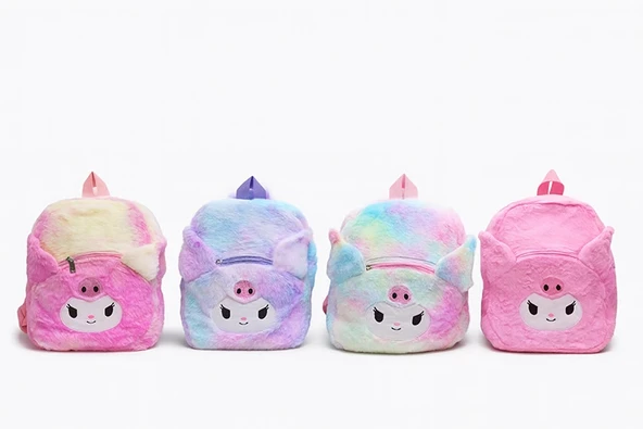 Sevimli Peluş Kuromi Sırt Çantası ürün görseli