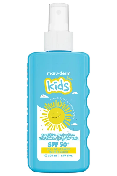Maruderm Çocuk Güneş Spreyi Çocuklar İçin Hassas Koruma Sprey Güneş Kremi SPF 50+ 200 ML ürün görseli