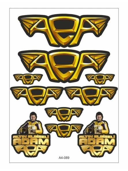 ALTIN ELBİSELİ ADAM STİCKER SETİ ürün görseli 1