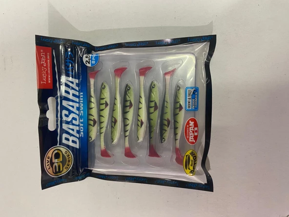 LUCKY JOHN BASARA 3D SOFT SWİM 2.5'' (6.35 cm) PG10  8P SİLİKON  YEM ürün görseli