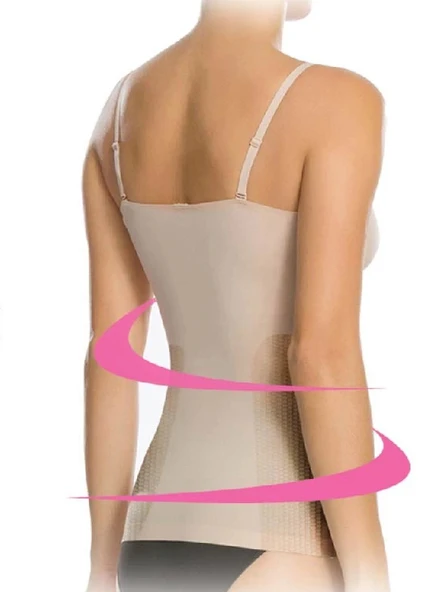 Elite Life 875 K-12 Kadın İnce Askılı Atlet Korse - Resim 5