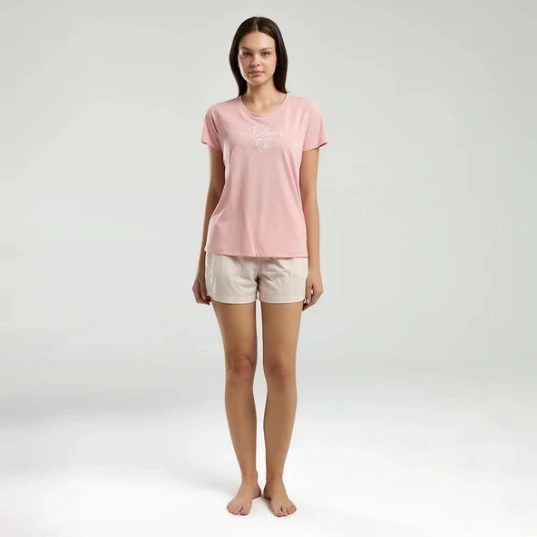 Arnetta 3220S Kadın Şort Yazlık Pijama Takım - Resim 6
