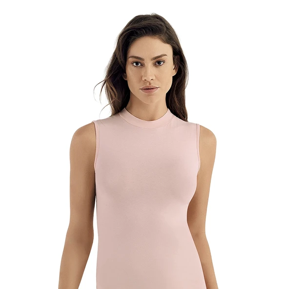 Şahinler MB1009 Bayan Likralı Balıkcı Yaka Atlet - Resim 5