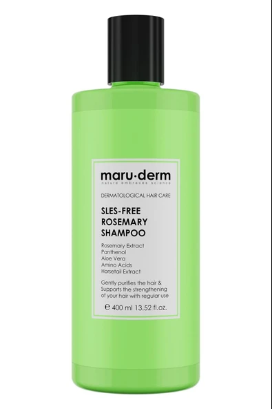 Maruderm Biberiye Tüm Saç Tipleri Şampuan 400 ml ürün görseli