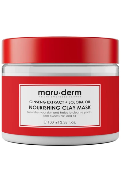 Maruderm Ginseng Özü Jojoba Yağı Besleyici Kil Maskesi 100 ml - Resim 3