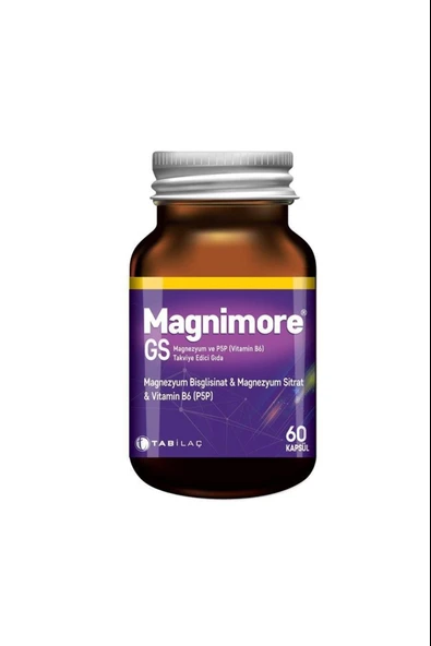 Magnimore Gs Magnezyum Ve P5p Vitamin B6 60 Kapsül ürün görseli
